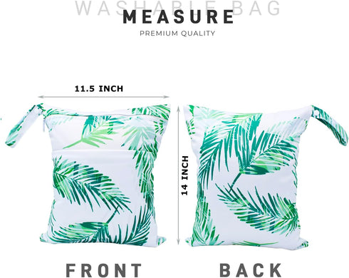 YULUONAPS Wet Dry Bag Waterproof Reusable Wet Bag for Swimsuit, Travel, Beach, Pool, Bathing, Diapers, Dirty Yoga Gym