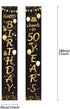 2 Pieces 50th Birthday Party Decorations, Cheers to 50 Years Banner and Welcome Porch Sign