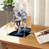 (10x10x15.7 inch; 25x25x40 cm) Acrylic Display Case for Collectibles Assemble Clear Acrylic Display Box with Mirrored