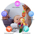 3 6 9 12 (4pcs) Bloobloomax Baby Soft Hanging Rattle, Car Seat Stroller Toys with Plush Animal C-Clip Ring for Infant
