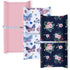 AMROSE 3 Pack Easy Care Changing Pad Covers, Ultra Soft Microfiber Diaper Change Table Sheets for Baby Girls, Floral