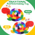 4 Pcs Alphabet Jigsaw Puzzle Building Blocks - Wooden Animal Puzzle for Preschool Learning