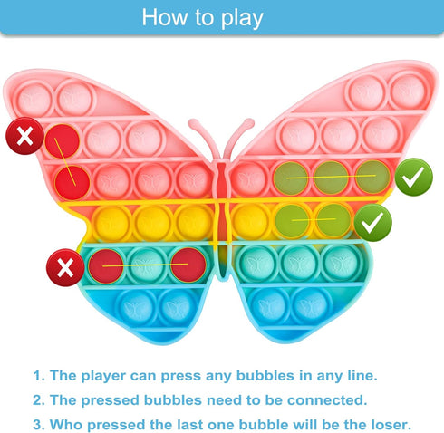 Pop Bubble Fidget Sensory Toys, Squeeze Sensory Toys, Novelty Gifts for Boys and Girls, Stress Relief Tools