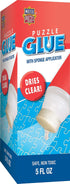 Puzzle Accessories - 5oz Glue with Sponge Applicator for Jigsaw Puzzles