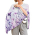 CREAMIC Purple Butterfly Flower Nursing Covers for Breastfeeding Shawl-Style Breastfeeding Covers, Multi-Use Nursing
