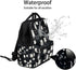 Hsnar Backpack Cute Cat Face Waterproof Diaper Bag Large Capacity Baby Bag with Stroller Straps, Multi-Pocket Diaper
