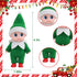 Miniature Christmas Elf Dolls - Boy and Girl Elf Family for Kids - Christmas Decorations and Stocking Stuffers