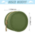 YETTASBIN Olive Green Portable Pacifier Holder Case with Metal Hook Buckle & Zipper for Diaper Bag and Stroller