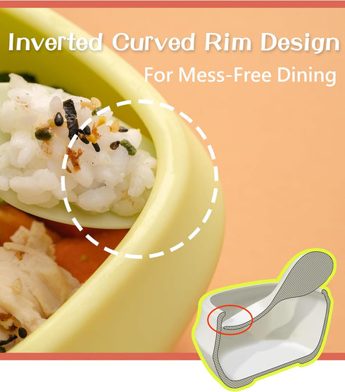 Set Set 1-4 Toddler Utensils Ergonomic Fork and Spoon and Bowl Non-Slip Design for baby Year Olds Self-Feeding BPA Free