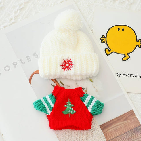 17cm Set 2 17cm Set Christmas Clothes for Lu bubu Dolls(No Doll) Accessories Stylish Kawaii Festive Christmas Tree