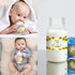 Outus 40 Pieces Sunflower Baby Shower Water Bottle Labels Floral Water Bottle Labels Waterproof Sunflower Bottle