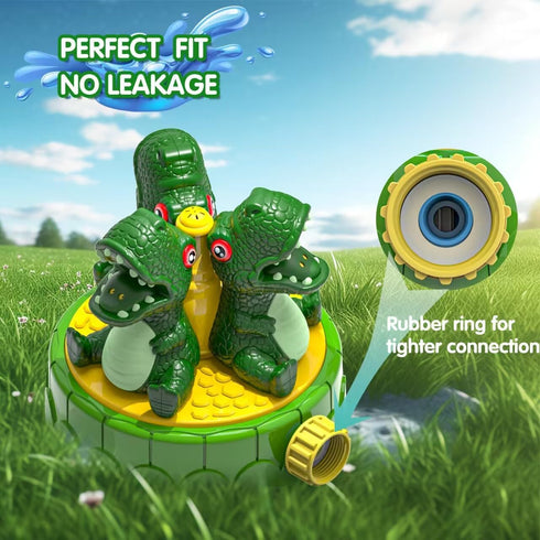 Water Sprinkler for Kids Outdoor Play 8-12 - Dinosaur Spray Water Toys Attached to Garden Hose