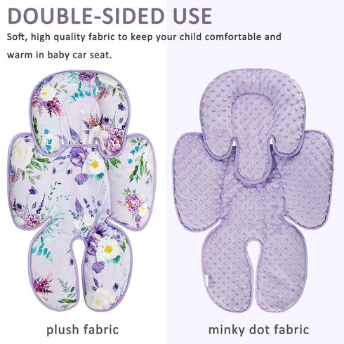 2 1 in Infant Car Seat Insert, Car Seat Head Support Baby Girls Boys, Soft Newborn Carseat Insert Cushion, Perfect