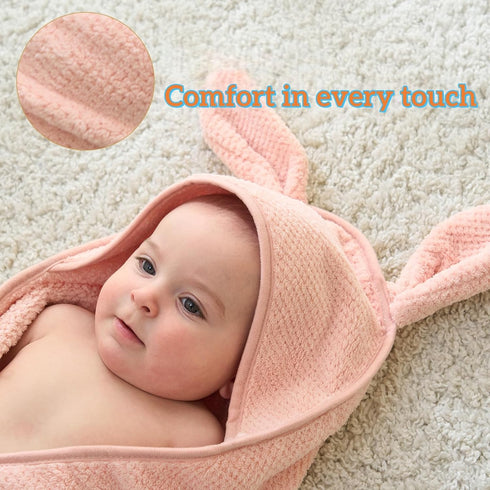 YUMKUKIM 2 Pack Baby Hooded Towel Bath Towels for Newborn with Animal Design Shower Essentials for Baby Girl Boy