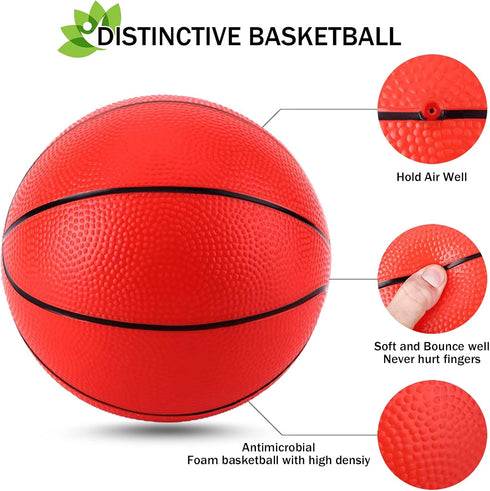 TNELTUEB Mini Basketball Replacement 8.5 Inch for Indoor Outdoor Pool Game Toy