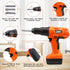 Set 48 Set 3 4 5 Kids Tool Piece Toddler Tool with Electronic Toy Drill& Tool Box,Pretend Play Kids Toys,Construction