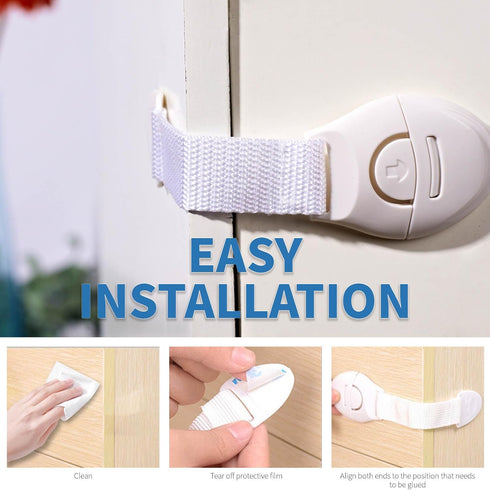 Generic 10 Pack Child Safety Ribbon Locks.
