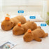 Persimmon 39.4" PEACH CAT Capybara Plush Long Capibara Stuffed Animal Cute Plushies Toys Gifts for Adults Brown