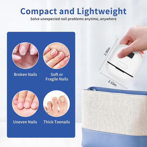 Clippers,3 Trimmer Electric Automatic Nail Clipper for Toenails Fingernailail,Smart Electric Nail Speed Gears
