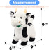 9'' Hopearl Walking Cow Interactive Electronic Pet Singing Toy Remote Control Leash Animated Musical Nodding Moo