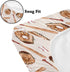 KuphiL10C Mattress-28x52 Watercolor Baseball Gloves Pattern Baby Sheets for Crib, Unisex Sport Theme Nursery Fitted Bed
