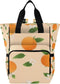 SUABO Tangerine Baby Diaper Bag Backpack Large Bag Waterproof Travel Diaper Bags for