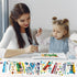 OTAITY 24 Sheets Train Stickers for Kids, Make-a-face Sticker, Make Your Own Train Mix and Match Stickers for DIY