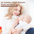 8oz (Pack 2)) Glass Baby Bottles with Natural Response Nipple Size M - Anti Colic Baby Bottles Wide Neck Slow Flow Baby