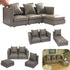 iLAND Dollhouse Furniture Miniature Sectional Couch Set for Doll House Dcor Fit