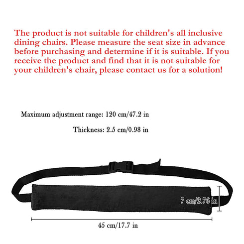 Universal High Chair Safety Straps for Infants & Toddlers - Black