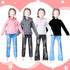 Bencailor 8 Pieces Doll Clothes for 11.5 Inch Girl Doll Accessories, Cotton Elf Sweaters and Denim Pants