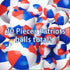 Zhanmai 30 Pcs Patriotic Beach Balls, Red White and Blue Inflatable Balls for 4th of July Party Favors, 4-5 Inch and