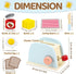 1-3 1 2 3, 2-4 Airlab Play Kitchen Accessories Toddlers Wooden Pop-up Toaster Toy Play Food Kids Age Bread, Butter
