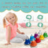 Desk Bells, Rainbow Diatonic Hand Bells for Kids with 17 Songbook & Musical Flash Cards, Toddler Learning Toys