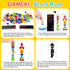 120Pcs 4 1 6 4+ Wooden Block Stacking Games Fast-Paced Building Block Game More Ways to Play for Party Game Night