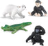 11 3+ Safari Ltd. Zoo Babies TOOB - Figurines: Zebra, Panda, Hippo, Chimpanzee, Rhino, Alligator, Gorilla, Elephant