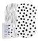 Bassinet Sheet Set 2 Pack - 100% Jersey Cotton Black and White Abstract Stripes and Dots by Ely's & Co