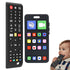 SLUQQHDU Baby Silicone Teething Toys for Babies 0-6 Months,Phone and Remote Teether Toys