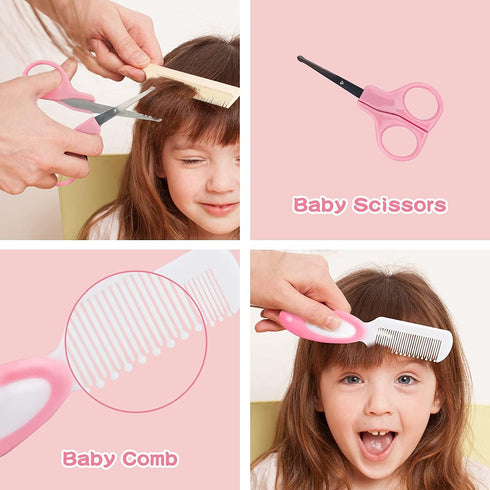 24PCS Set, Baby Healthcare and Grooming Kit for Newborn Kids, Upgraded Safety Baby Care Kit, Newborn Nursery Health