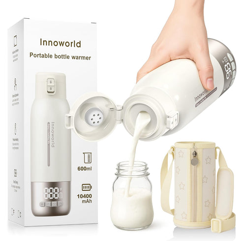 Innoworld Portable Bottle Warmer for Travel, 20 oz Large Capacity Bottle Warmer On