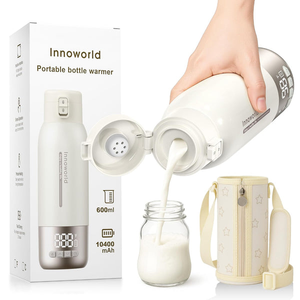Innoworld Portable Bottle Warmer for Travel, 20 oz Large Capacity Bottle Warmer On
