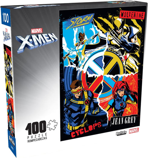 Buffalo Games 100 Piece Jigsaw Puzzle - Marvel X-Men - Perfect for Game Nights