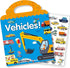 Reusable Sticker Book for Kids, Vehicles Truck Stickers, Educational Travel Activity Books for Toddler Age 3+