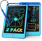 TEKFUN 2 Pack LCD Writing Tablet for Kids, 8.5 Inch Blue Doodle Board Reusable Drawing Tablet with Lanyard
