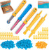 Zentara Cardboard Construction Toolbox Set with Wood Handle 401PCS Complete Building Kit with
