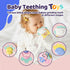13PCS Baby Rattles 0-6 Months, Teething Toys with Storage Case, Best Newborn Present