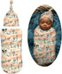 Sets Western Cowgirls and Desert Newborn Swaddle Blankets Hat Soft Baby Receiving Blanket Swaddle Sack for Baby Shower