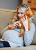My Baby's Heartbeat Bear Recordable Stuffed Animal with 20 sec Heart Voice Recorder for Ultrasounds, Fox
