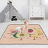 tplaotee 50'' 50''alfombras Fruit Food Dance Funny Soft Padded Baby Care Play mat for Floor Non-Toxic Foldable Playroom