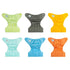 6 Pack Gussets, babygoal Cloth Diaper Covers with Wet Bag for Fitted Diapers and Prefolds with Double Adjustable